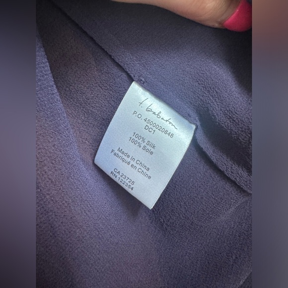 Talula Babaton Purple Silk Size Small Blouse - Picture 3 of 8